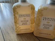 Crabtree  Evelyn Caramelized Fig  Brown Sugar Bubble Bath 22 fl. oz X 2 New
