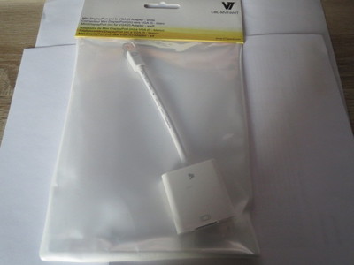 V7 CBL-MV1WHT-5E Mini Displayport zu D-SUB VGA Adapter Kabel-
