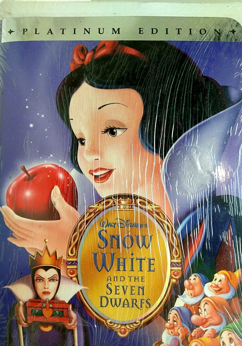 Walt Disney Snow White and the Seven Dwarfs VHS, Platinum Edition