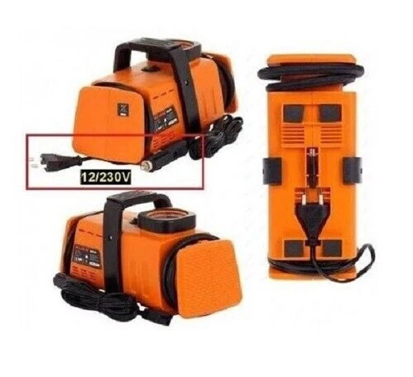 12V/220V Mini 200PSI Car Bike Tire Inflator Pump Air Compressor - Image 2 of 4