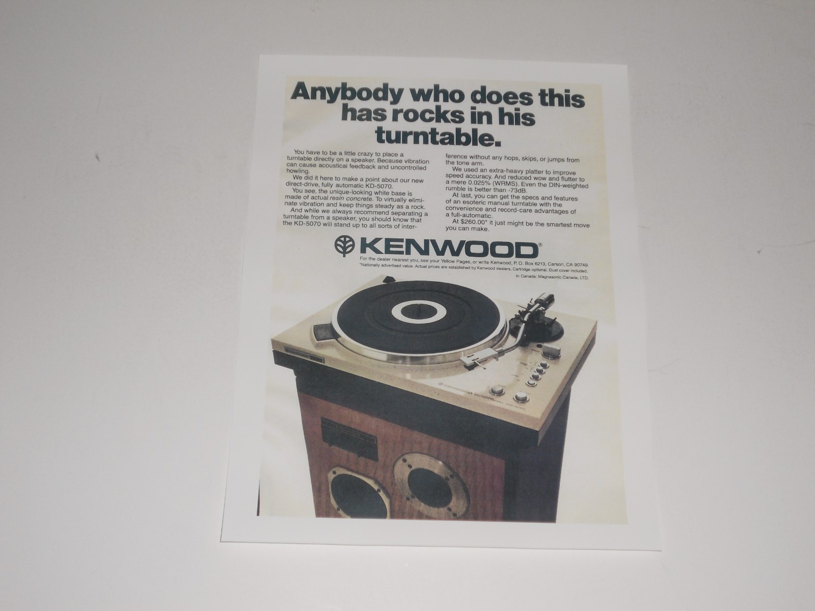 Kenwood kd-5070 vintage audio equipment - eBay listing photo 1