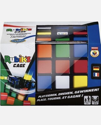 RUBIKS CAGE - MULTIPLAYER Fun Family Strategy Game 3 In A Row Rubix Rubik s Cube