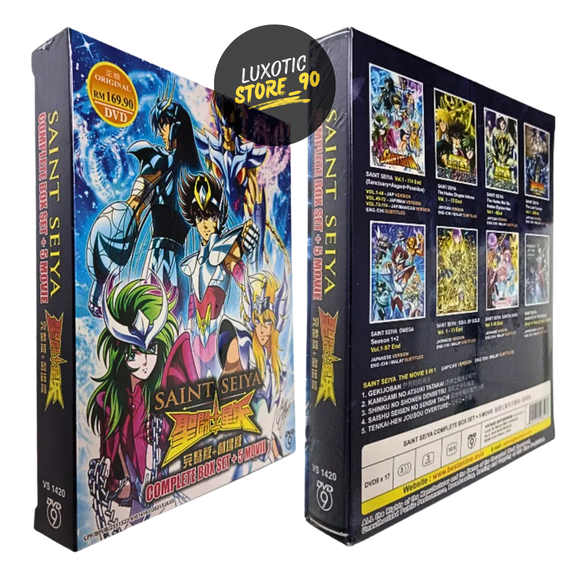 DVD Anime SAINT SEIYA (2022) Complete Boxset + 5 Movie + Series