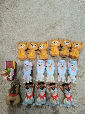 Large Lot of 17 - 1988 Oliver and Company McDonald's Happy Meal