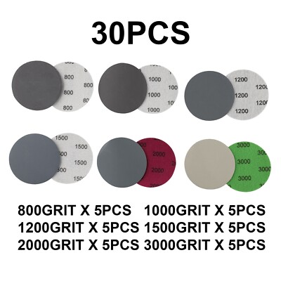 Sandpaper Kit Polishing Sanding 30pcs/set 800 1000 1200 1500 2000 3000 Grit