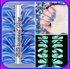 Color Nail Polish Strips,16ct. Custom   Bitter Sweet Glow 👀 Description Below