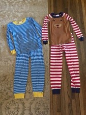 Hanna Andersson Seasonal Boy Pajama Lot Easter Bunny Rudolph Reindeer Christmas