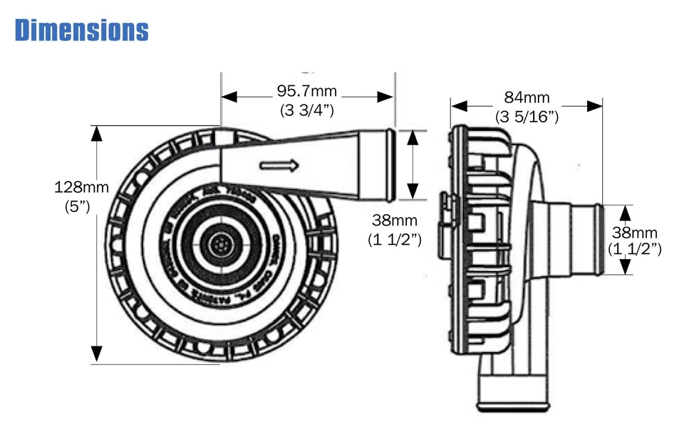 Electric Water Pump - EWP115 (ALLOY) (Part #8140) (Davies Craig) - Image 2 of 2