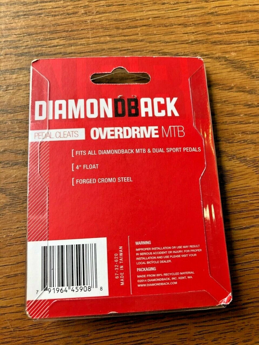 Diamondback Overdrive MTB Mountain Bike Cleats Black 67 32 620 W