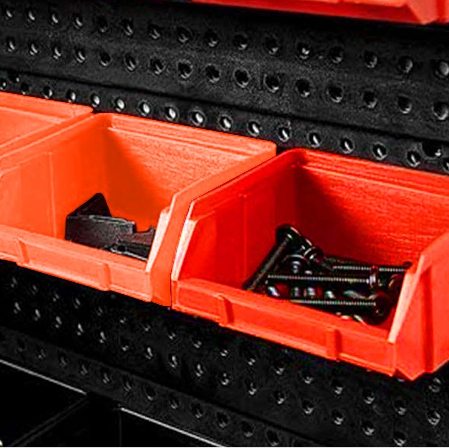 Small Parts Organizer 30 Bin Wall Mount Rack Storage Nuts Bolts Screws