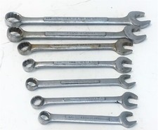 USA Made Craftsman 7pc SAE =V= Series Combination Wrench Set 3/8" - 3/4"