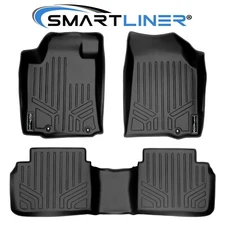SMARTLINER Custom Fit Floor Mats 2 Row Liner Set 2013-2018 Nissan Altima Sedan