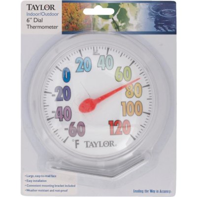 Taylor ColorTrack Dial Outdoor Wall Thermometer - 5631