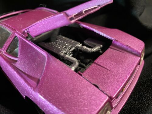 Testors Burago Lamborghini Diablo Modellino auto in metallo pressofuso viola scala 1:24 - Foto 4 di 6