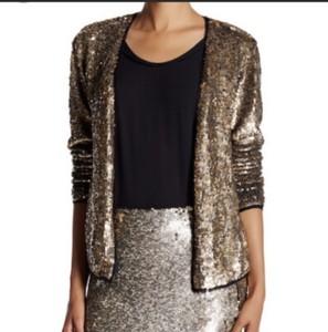 gold party cardigan