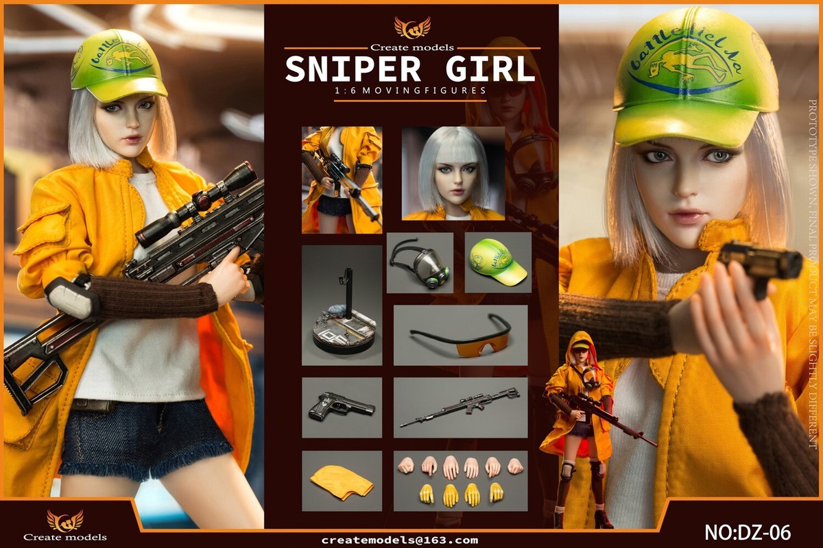 Createmodels DZ-06 1/6 Sniper Girl Lan 12