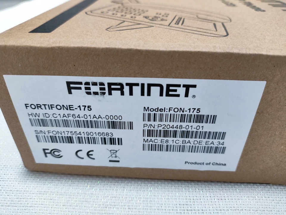 New IP Phone Fortinet FortiFone FON - 175, PoE, VoIP, SIP, Color Screen - Image 4 of 4