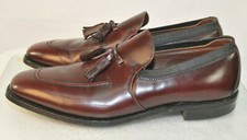 Johnston & Murphy Loafer Men's Size 11 D/B Made In USA Leather Tassel Brown