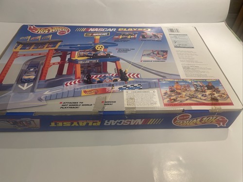 Hot Wheels 1998 Playset Nascar Sealed #65754 New - Picture 12 of 16