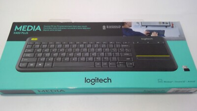 Logitech K400 Plus Wireless Touch Keyboard with Touchpad for PC