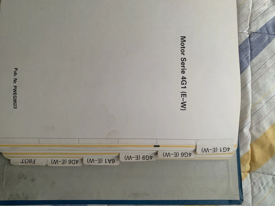 Carpeta Manuales De Taller Mitsubishi Antiguos En Alemán - Imagen 2 de 2