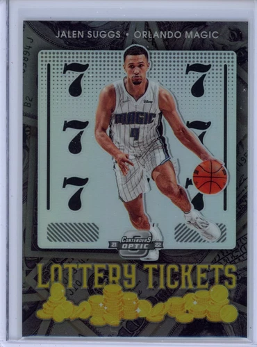2021-22 Contenders Optic #5 Jalen Suggs Lottery Tickets Silver Prizm RC