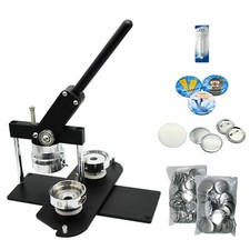 KIT - 58mm 2 1/4" Button Maker-B400 Round Mould 100 Pin Parts Circle Cutter