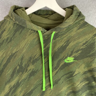 nike camo green hoodie