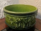 Rare Brush McCoy Woodland/Sylvan Bowl/Planter, 1918, Emerald Green, Excellent!