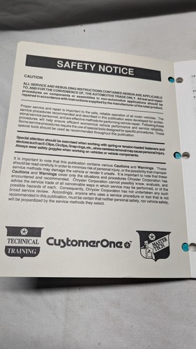 1995 Chrysler Service Manuals: Abs And EFI/SFI - Picture 4 of 8