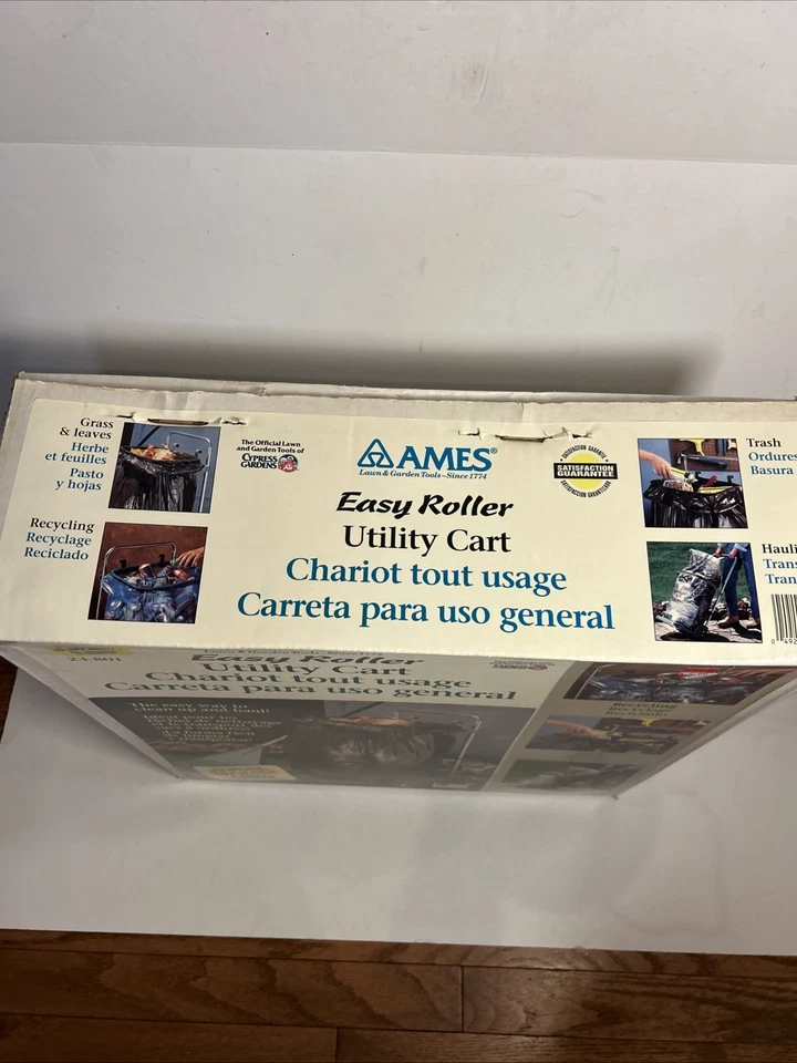 Carro utilitario Ames NUEVO Easy Roller hecho en EE. UU. de colección limpio y transporta césped y jardín Foto 2 de 4