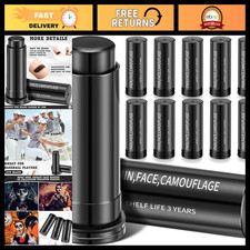 12 Pcs Black Sports Face Paint Eye Stick Set - Bulk Eye Makeup for Events