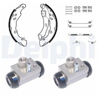 2X Bremsbackensatz Hinten FüR Dacia Sandero B8 BS 08 Bis 26 Delphi K7M800 D4F732