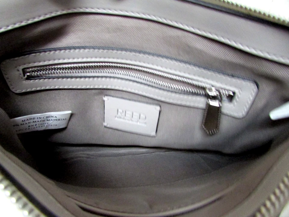 Съемный ремень через плечо REED Krakoff желтый белый 8 X 11 / клатч желтовато-коричневый 27 дюймов - Изображение 4 из 4