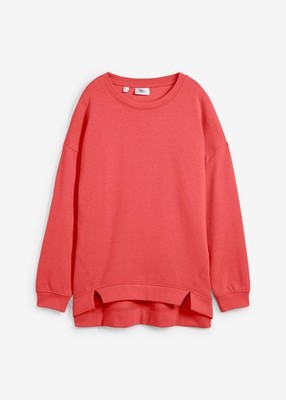 Neu Oversize-Sweatshirt Gr. 36/38 Mattkoralle Damen Pullover Sweat-Shirt
