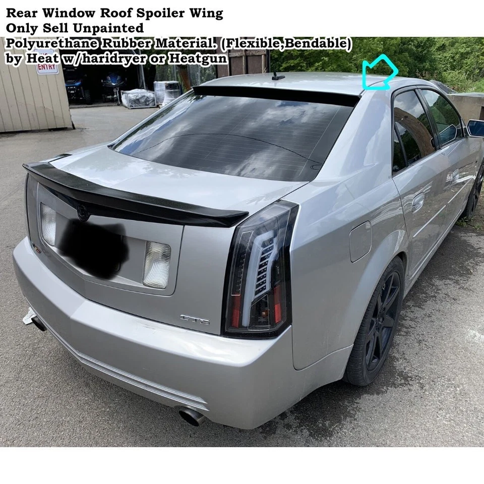 Alerón de techo de ventana trasera TailVibe 229V para sedán Cadillac CTS-V 2004~2007 Foto 3 de 4