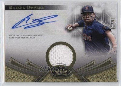 2023 Topps Tier One Tier One Relics 11/99 Rafael Devers #T1AR-RD Auto rf2