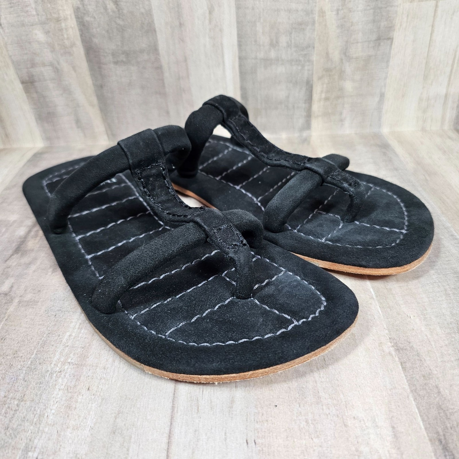 APL Free People Hadden sandali donna taglia 7 neri scamosciati slip on