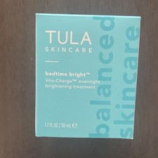 TULA Bedtime Bright Vita-Charge Overnight Brightening Treatment 1.7 Fl Oz