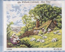 Printed needlepoint Tapestry Canvas Only 40x50 Cm Orchidea May Time