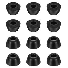 12Pcs Memory Foam Earbud Tips 5mm/0.2" Medium Ear Bud Tips, Black