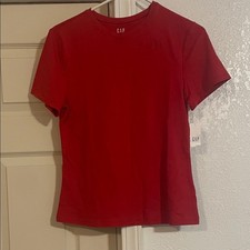 GAP Red Short Sleeve Kids Tee Youth Large Closeknit NWT