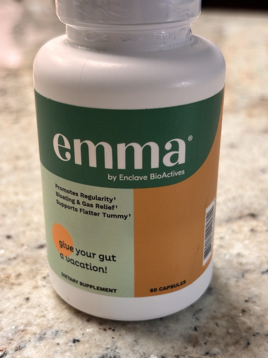 Emma by Enclave BioActives Gut Relief Capsules 60ct Digestive