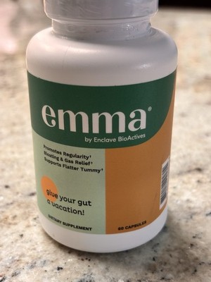 Emma by Enclave BioActives Gut Relief Capsules 60ct Digestive