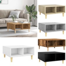 Couchtisch Mit Stauraum 60x60x30 cm Holzwerkstoff Wohnzimmertisch Kaffeetisch GU