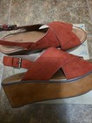 Indigo Rd Women's Sandals 9M Strappy Wedge Platform Slingback Burnt Orange — photo 4