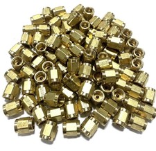 Female Inverted Flare Brake Line Unions For 316 Tube 38-24 Threads 75pack