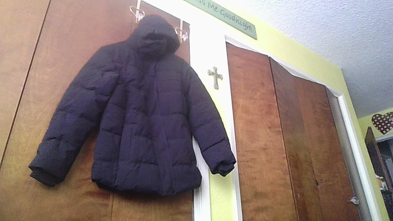 Wantdo Men's M Warm Puffer Jacket Detachable Hood Black Padded Nice Winter Coat