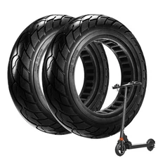 2-pack 10x2.125 Solid Tire,10 inch Shock Non-Pneumatic Scooter wheels,10x2.12...