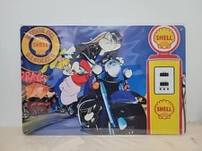 Shell Gasoline Sign, Gas Station, Garage, Auto Shop, Retro Vintage Sign 